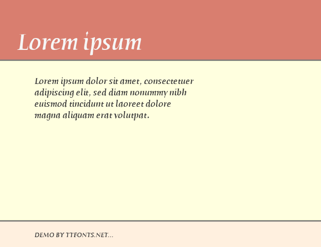 Humana Serif Md ITC TT example