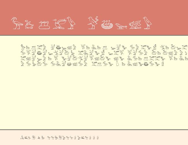 Hyroglyphes Two example