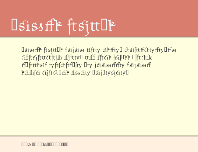 Kantor Ligatures example