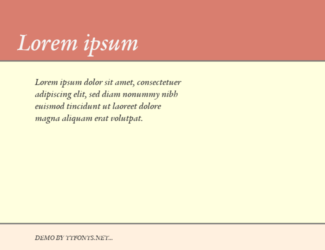 Legacy Serif Md OS ITC TT example