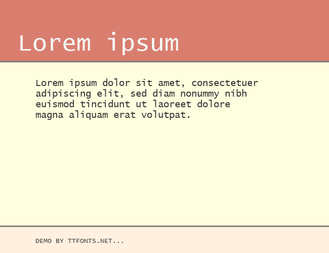 Lucida Console example