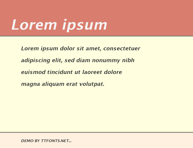 Lucida Sans example