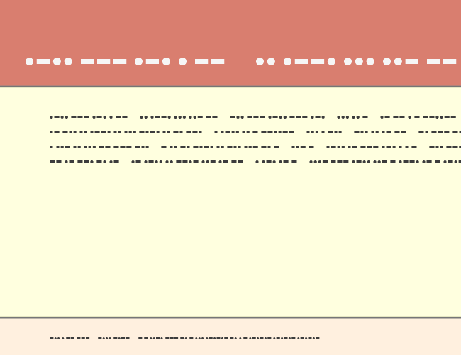 Morse example