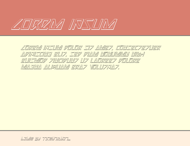 Nick Turbo  Italic 3D example