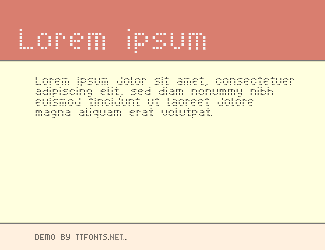 Pixel Cyrillic example