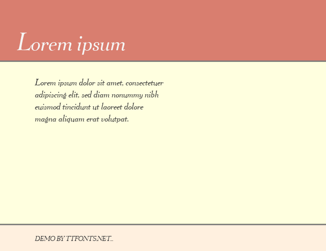 QuartierBookItalic example