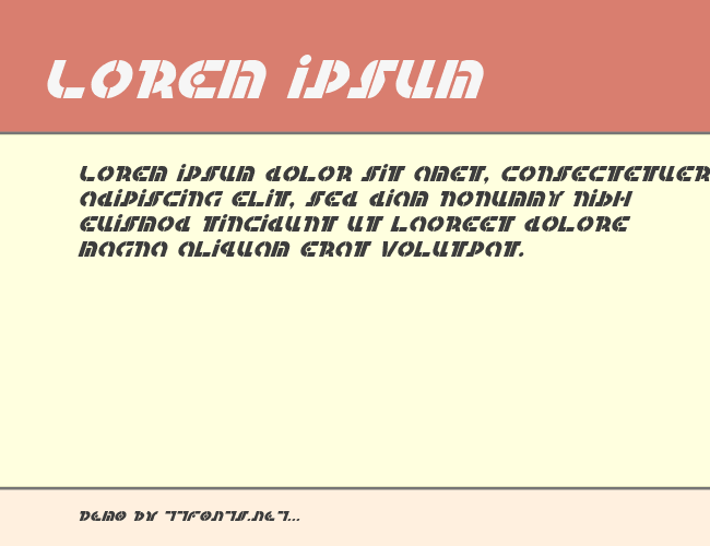 Questlok Italic example