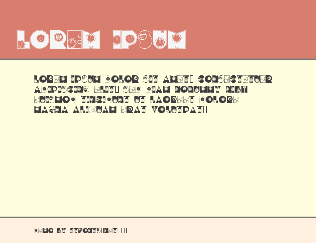 SunshineKiddyFont example