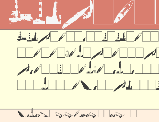 Surf Bat (Windsurfing Dingbats) example