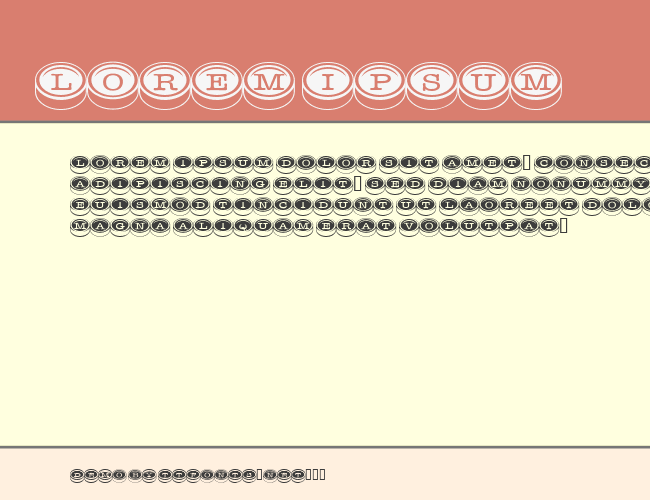 Typewriter Keys example