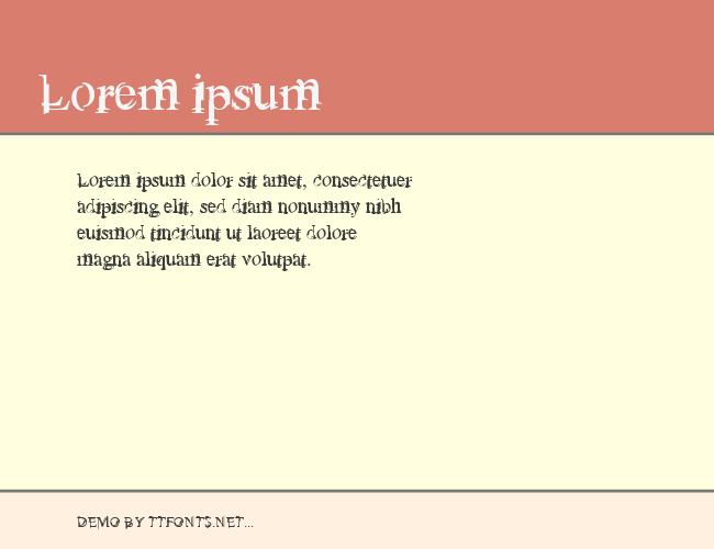 Unserif example