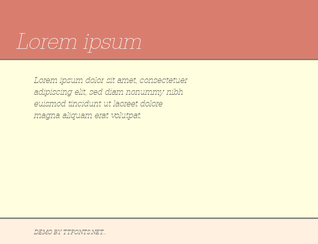 URWTypewriterTExtLigNar example