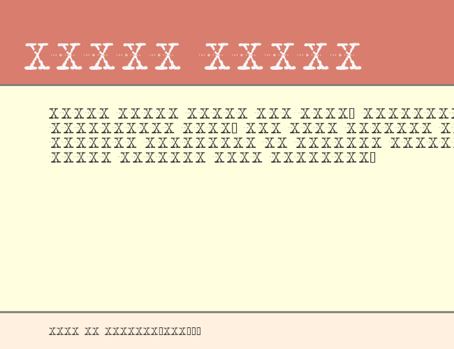 XFont example