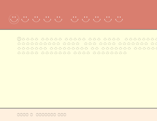 YLD 70's Smiley example