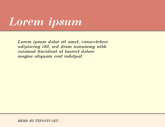 Bodoni example