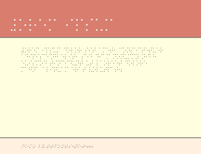 BrailleSH example