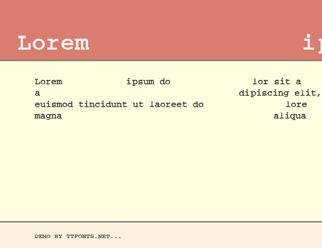 Bain Bold example