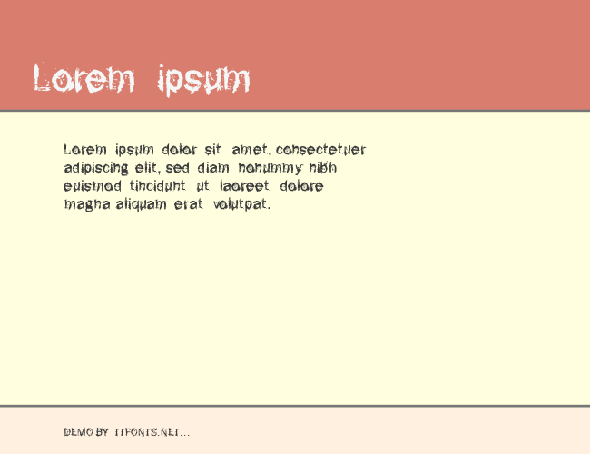 F-Rotten Font example