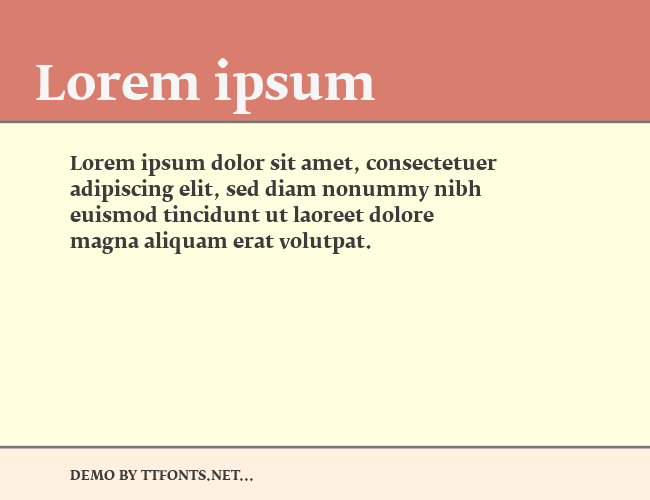 FedraSerifB example
