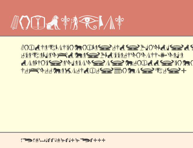 OldEgyptGlyphs example