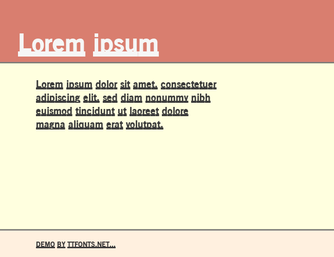 OldSansBlackUnderline example