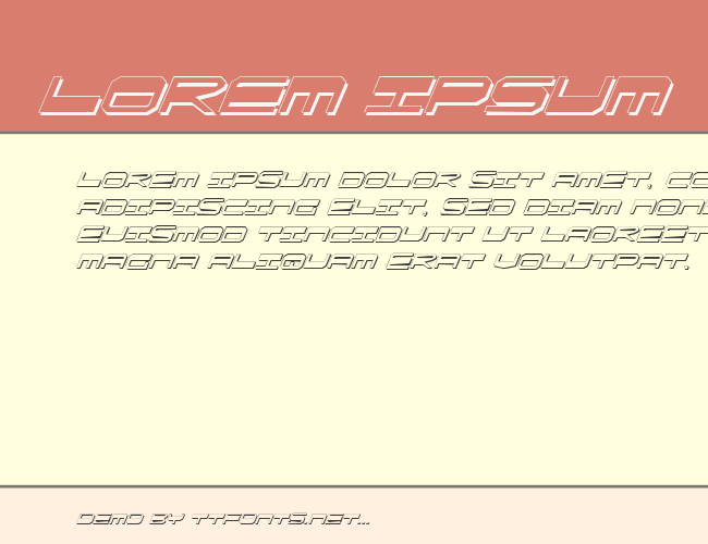 QuickGear Shadow Italic example