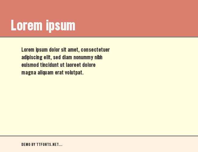 SlimSansSerif example