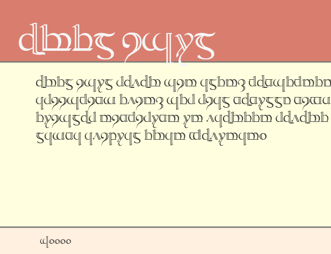 Tengwar Quenya-2 example