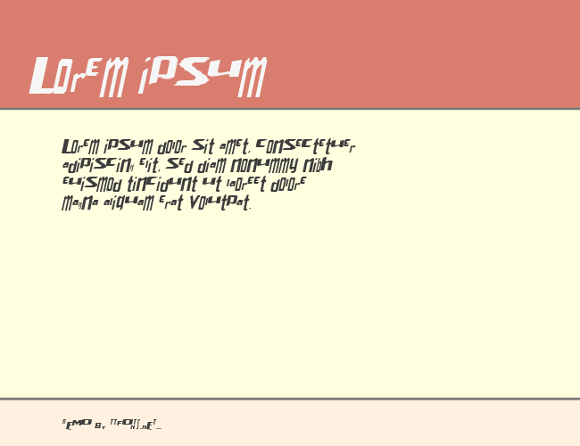 Venereal Strobe Effect Italic example