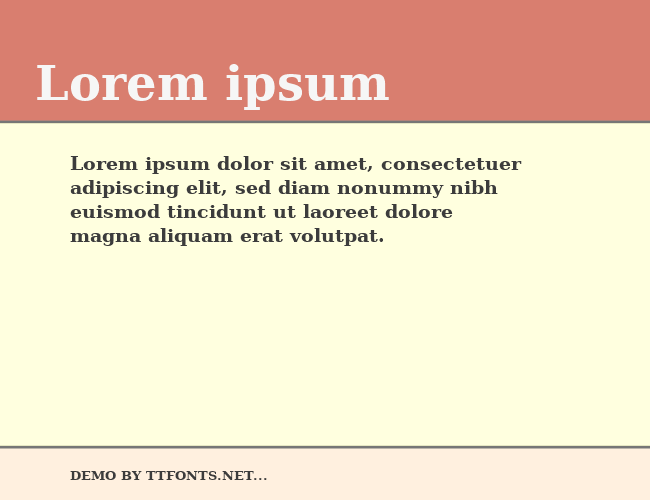 Bitstream Vera Serif example