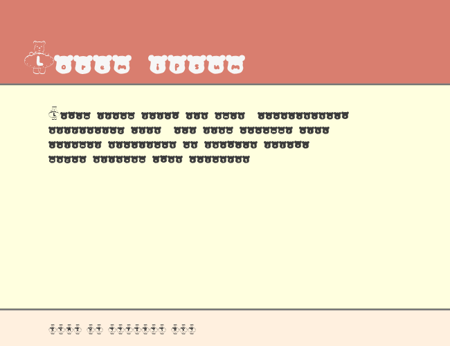 m-kuma Font example