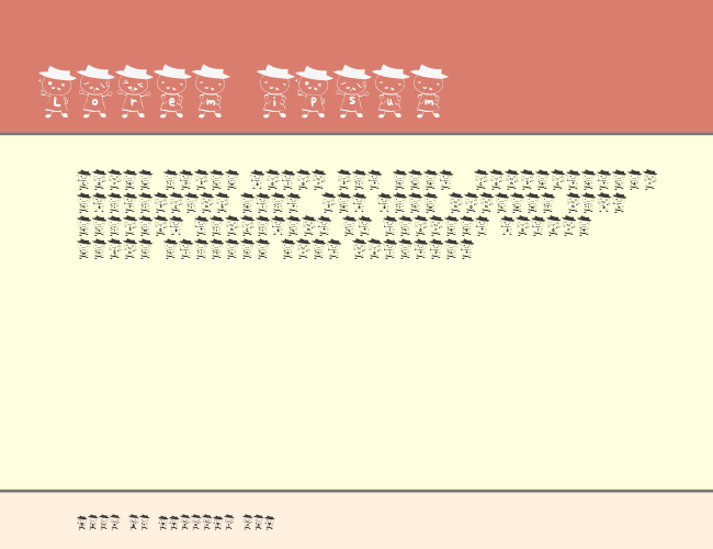 oji-san Font example