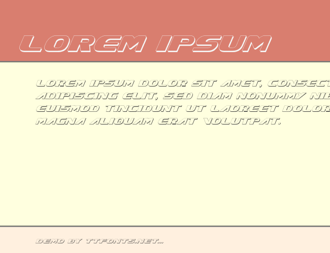 Xcelsion Shadow Italic example