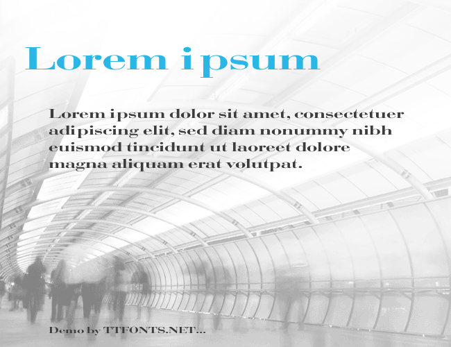 Bodoni Extended example