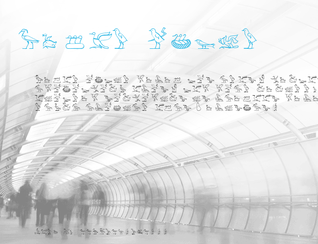 Hyroglyphes Two example