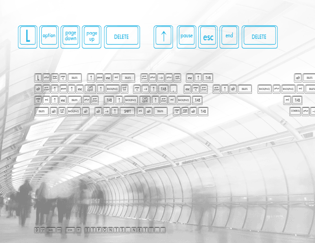 Keyboard KeysCn Condensed example