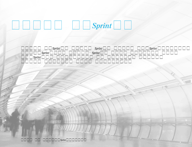 Sprint example