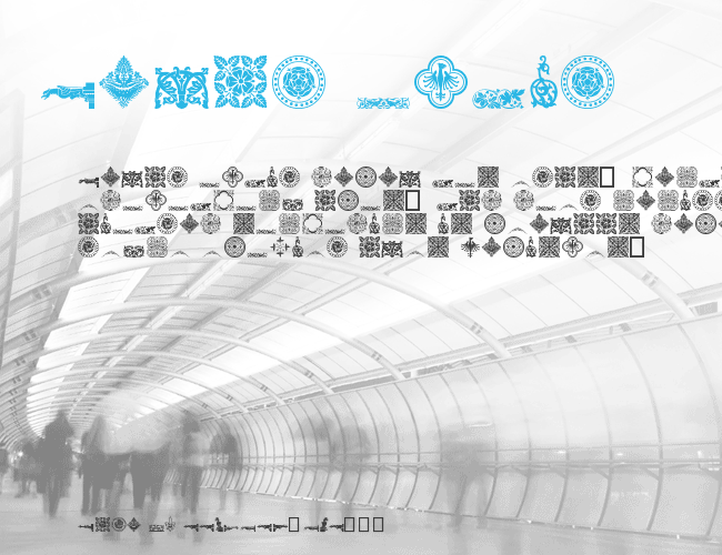 Medieval Dingbats example