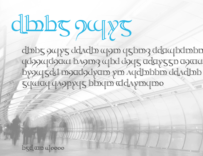 Tengwar Quenya-2 example