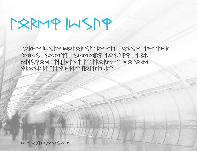 Ice-egg Futhark Runes example