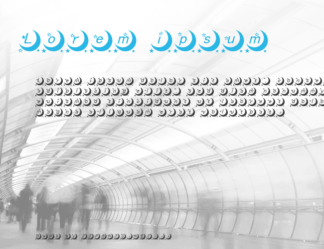 moon font example