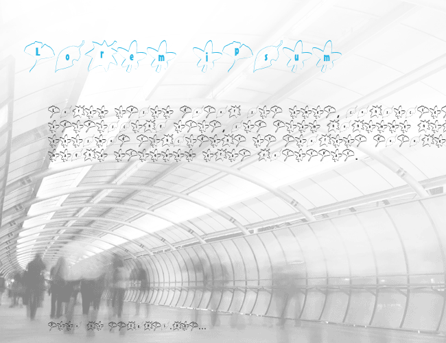 ochiba Font example