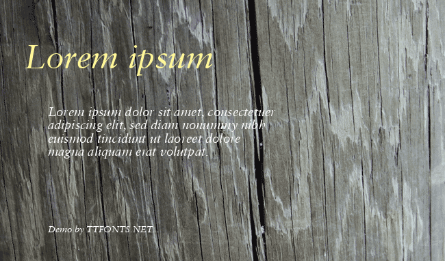 Garamond Retrospective OS SSi example