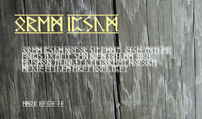 Germanic Runes-1 example