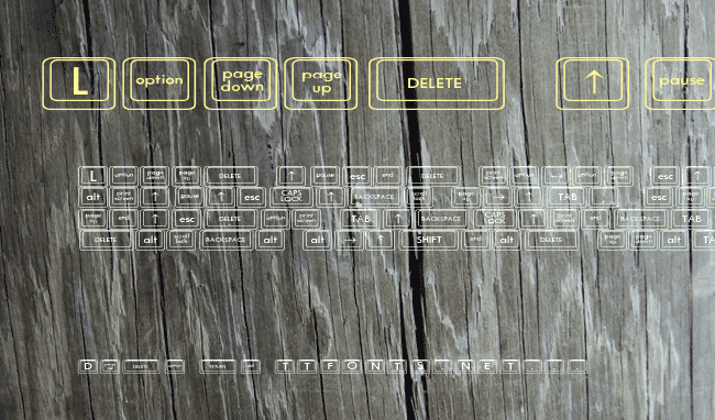 Keyboard KeysWd Wide example