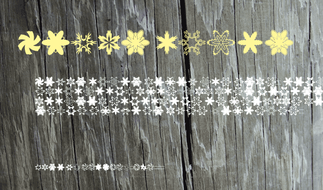 MiniPics-Snowflakes example