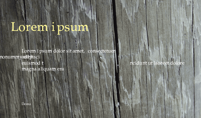 Palatino-Thin example