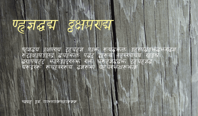Sanskrit example