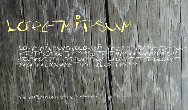 The Guru Font example