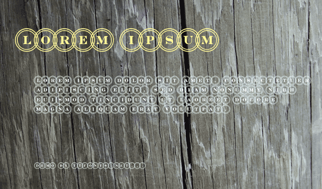 a_DiscoSerifDblOvl example